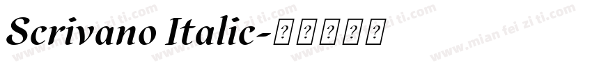 Scrivano Italic字体转换